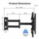 Suptek Corner TV Wall Mount for Most 32"-70" TVs, Full Motion Long Arm TV Mount 30 inch Extension Articulating Wall Mount Bracket Max VESA 600x400mm, Smoothly Extendable, Holds up to 99 lbs MA1075S