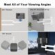suptek Universal Foldable Projector Wall Mount - Adjustable Bracket for Projectors, Compatible with 1/4", M4 & M6 Screws, Heavy-Duty & Space-Saving Design, White, MA1330YTW