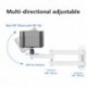 suptek Universal Foldable Projector Wall Mount - Adjustable Bracket for Projectors, Compatible with 1/4", M4 & M6 Screws, Heavy-Duty & Space-Saving Design, White, MA1330YTW