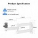 suptek Universal Foldable Projector Wall Mount - Adjustable Bracket for Projectors, Compatible with 1/4", M4 & M6 Screws, Heavy-Duty & Space-Saving Design, White, MA1330YTW