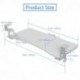 suptek Keyboard Tray Under Desk Pull Out with C Clamp Mount, Computer Keyboard & Mouse Tray, 25.6 (30 Including Clamps) x 11.8 inch Slide-Out Platform Computer Drawer for Typing, Carbon White, DSF1DJW