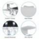 suptek Keyboard Tray Under Desk Pull Out with C Clamp Mount, Computer Keyboard & Mouse Tray, 25.6 (30 Including Clamps) x 11.8 inch Slide-Out Platform Computer Drawer for Typing, Carbon White, DSF1DJW