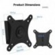 Suptek Slim TV Wall Mount, Tilt and Rotation, for Most 15-30 inch LED/LCD/OLED/Plasma Flat & Curved TV up to 33lbs with VESA 100 x 100mm 75 x 75mm, Vesa Wall Mount D13F