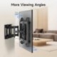 Suptek Ultra Slim Full Motion TV Wall Mount for 37-82 inch TVs, 1.3" Thin Low Profile Bracket, Dual Swivel Articulating Tilt, 6 Arms, Max VESA 600x400mm, Supports Up to 132lbs, Fits 16” Studs, MAUS01A