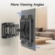 Suptek Ultra Slim Full Motion TV Wall Mount for 37-82 inch TVs, 1.3" Thin Low Profile Bracket, Dual Swivel Articulating Tilt, 6 Arms, Max VESA 600x400mm, Supports Up to 132lbs, Fits 24” Studs, MAUS01B