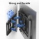 Suptek Ultra Slim Full Motion TV Wall Mount for 37-82 inch TVs, 1.3" Thin Low Profile Bracket, Dual Swivel Articulating Tilt, 6 Arms, Max VESA 600x400mm, Supports Up to 132lbs, Fits 24” Studs, MAUS01B