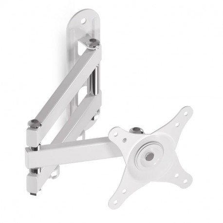 Suptek TV Wall Mount Swivel Tilt Rotation Full Motion Adjustable Articulating for Most 15-32 inch LED, LCD Monitor Wall Mount VESA 75,100, White (MA2720W)