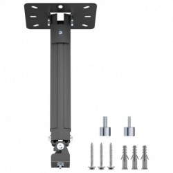 suptek Extended Mini Projector Ceiling Mount Adjustable Wall Mount with Thread Adapters for Projector DVR Camera, Max 21inch (PR05MINIB)
