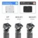 suptek Extended Mini Projector Ceiling Mount Adjustable Wall Mount with Thread Adapters for Projector DVR Camera, Max 21inch (PR05MINIB)