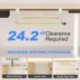 suptek Small Keyboard Tray Under Desk Pull Out with C Clamp Mount for Computer Keyboard, 20 (24.2 Including Clamps) x 11.8 inch Slide-Out Platform Computer Drawer for Typing, Light Wood, DSF1SQM