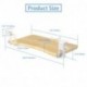 suptek Small Keyboard Tray Under Desk Pull Out with C Clamp Mount for Computer Keyboard, 20 (24.2 Including Clamps) x 11.8 inch Slide-Out Platform Computer Drawer for Typing, Light Wood, DSF1SQM
