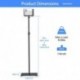 suptek Projector Stand 360°Swivel, Height Adjustable 36.6-48.8inch, Mini Projector Mount Bracket, Compatible with Home Office Video Vlog DVR Camera, PR001F