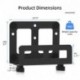 suptek Adjustable Wall Mount for Cable Boxes, Modems, Media Players, DVD Players & Game Consoles (PS3, PS4, Xbox One, Switch) - Compatible with Small and Wide Devices, ZJJ007B