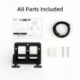 suptek Adjustable Wall Mount for Cable Boxes, Modems, Media Players, DVD Players & Game Consoles (PS3, PS4, Xbox One, Switch) - Compatible with Small and Wide Devices, ZJJ007B