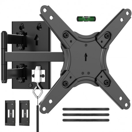 Suptek Lockable RV TV Mount for 13-43 Inch TVs | Full Motion Locking Wall Mount for Camper, Trailer, Motorhome, Boat, Truck, Indoor and Outdoor, VESA 200mm, Supports 44lbs, Model MA1342