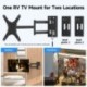 Suptek Lockable RV TV Mount for 13-43 Inch TVs | Full Motion Locking Wall Mount for Camper, Trailer, Motorhome, Boat, Truck, Indoor and Outdoor, VESA 200mm, Supports 44lbs, Model MA1342