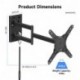 Suptek Lockable RV TV Mount for 13-43 Inch TVs | Full Motion Locking Wall Mount for Camper, Trailer, Motorhome, Boat, Truck, Indoor and Outdoor, VESA 200mm, Supports 44lbs, Model MA1342