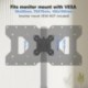 Suptek Steel VESA Mount Adapter for 32" to 55" LCD/LED TVs | VESA Conversion Kit for Monitor VESA Up to 400x200mm, KZ002B
