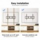 Suptek Heavy Duty Fixed TV Wall Mount for 55-100" TVs – 265Lbs, Fits 3 Studs of 16" and 2 Studs of 18" or 24", VESA 900x600mm, Low Profile for LED/OLED/LCD, MF9