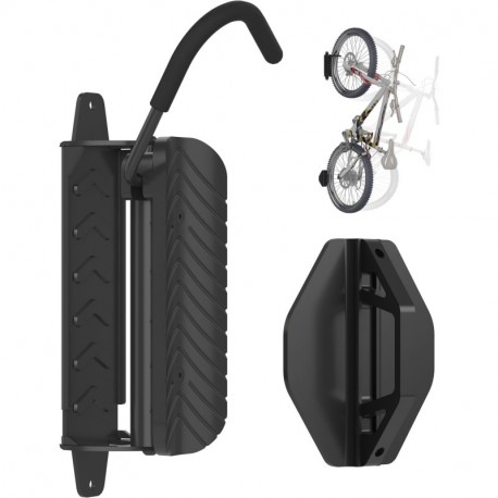suptek Swivel Bike Wall Mount: Heavy-duty, space-saving vertical bike rack with 120° rotation, supports up to 132 lbs. Easy to install for road bikes, MTBs, and more.