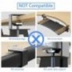 suptek Keyboard Tray Under Desk Pull Out with C Clamp Mount, Computer Keyboard & Mouse Tray, 25.6 (30 Including Clamps) x 11.8 inch Slide-Out Platform Computer Drawer for Typing, DSF1C