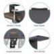 suptek Keyboard Tray Under Desk Pull Out with C Clamp Mount, Computer Keyboard & Mouse Tray, 25.6 (30 Including Clamps) x 11.8 inch Slide-Out Platform Computer Drawer for Typing, DSF1C