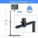 suptek 32.5" Projector Stand Against Wall Hidden Stand, 360°Swivel, Height Adjustable, Mini Projector Mount Bracket, Compatible with Home Office Video Vlog DVR Camera, PR001FPS