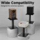  Suptek 9.4 x 8.2 Desktop Speaker Stands – Pair for Bookshelf & Desktop Speakers – 10" Height – Sturdy Base for Studio Monitors, PC, Gaming & Home Audio, Black, SDM003LB