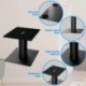  Suptek 7.9 x 6.5 Desktop Speaker Stands – Pair for Bookshelf & Desktop Speakers – 6.1" Height – Sturdy Base for Studio Monitors, PC, Gaming & Home Audio, Black, SDM003MB
