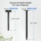 suptek 49inch Extended Mini Projector Ceiling Mount Adjustable Wall Mount with Thread Adapters for Projector DVR Camera (PR05LMINIB)