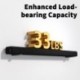 suptek Soundbar Wall Mount Shelf – Wall Mount Bracket for Sony, Samsung, Vizio, LG, Sonos Sound Bars – Under TV Mounting, Space-Saving Design (SBR001GDSB)