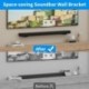 suptek Soundbar Wall Mount Shelf – Wall Mount Bracket for Sony, Samsung, Vizio, LG, Sonos Sound Bars – Under TV Mounting, Space-Saving Design (SBR001GDSB)