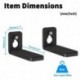 suptek Soundbar Wall Mount Shelf – Wall Mount Bracket for Sony, Samsung, Vizio, LG, Sonos Sound Bars – Under TV Mounting, Space-Saving Design (SBR001GDSB)