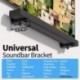 suptek Universal Soundbar Wall Mount Bracket – Adjustable Depth for Dolby Atmos Soundbars – Compatible with Samsung, Vizio, LG, Sony, Bose & More (SBR001HDB)