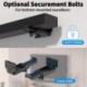 suptek Universal Soundbar Wall Mount Bracket – Adjustable Depth for Dolby Atmos Soundbars – Compatible with Samsung, Vizio, LG, Sony, Bose & More (SBR001HDB)