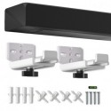suptek Universal Soundbar Wall Mount Bracket – Adjustable Depth for Dolby Atmos Soundbars – Compatible with Samsung, Vizio, LG, Sony, Bose & More (SBR001HDW)