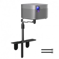 Suptek Universal Projector Stand Holder – Height Adjustable 360° Swivel Mount for Bedside, Sofa&Table– Stable Plug-In Base with 1/4" Thread – Compatible with Most Projectors for Home Theater (PR001CM)