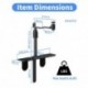 Suptek Universal Projector Stand Holder – Height Adjustable 360° Swivel Mount for Bedside, Sofa&Table– Stable Plug-In Base with 1/4" Thread – Compatible with Most Projectors for Home Theater (PR001CM)
