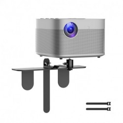 suptek Universal Projector Stand Mount – 360° Swivel & Tilt Bracket for Bedside, Sofa & Table – Sturdy Plug-In Base with 1/4" Thread – Works with Most Mini Projectors, Cameras & Phone Clips (PR001CP)