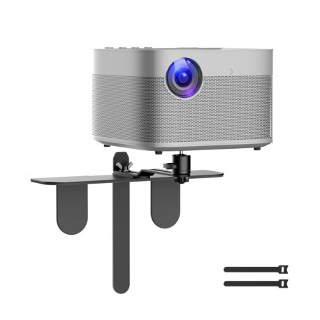 suptek Universal Projector Stand Mount – 360° Swivel & Tilt Bracket for Bedside, Sofa & Table – Sturdy Plug-In Base with 1/4" Thread – Works with Most Mini Projectors, Cameras & Phone Clips (PR001CP)