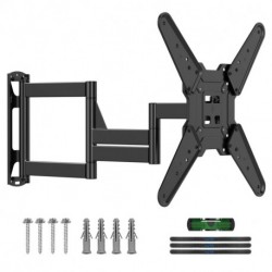 Suptek 30” Long Arm Full Motion TV Wall Mount for 32-65 Inch TVs – Articulating Corner Bracket, Swivel & Tilt, Max VESA 400x400, Holds up to 110 lbs, A7M