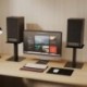 suptek Clamp-on 32 Inch Dual Monitor Desk Mount Riser Shelf Computer Stands for 2 Monitor,Laptop,Printer, Notebook,32.2” x 7.8” x 5.7”