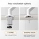 suptek Single Monitor Mount for 13-32 inch, Adjustable Gas Spring Monitor Arm Desk Mount Stand, 4.4-19.8lbs Screen, with VESA Mount 75x75/100x100mm,White(MD01AW)