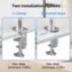Suptek Single Monitor Mount Adjustable Gas Spring Monitor Arm Desk Mount Stand Fits 17 20 22 23 24 26 27 32 33 inch Monitors,Holds up to 22 lbs,Silver(MD18S)