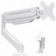  Suptek Single Monitor Mount Adjustable Gas Spring Monitor Arm Desk Mount Stand Fits 17 20 22 23 24 26 27 32 33 inch Monitors,Holds up to 22 lbs,White(MD18W)