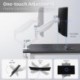  Suptek Single Monitor Mount Adjustable Gas Spring Monitor Arm Desk Mount Stand Fits 17 20 22 23 24 26 27 32 33 inch Monitors,Holds up to 22 lbs,White(MD18W)