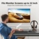  Suptek Single Monitor Mount Adjustable Gas Spring Monitor Arm Desk Mount Stand Fits 17 20 22 23 24 26 27 32 33 inch Monitors,Holds up to 22 lbs,White(MD18W)
