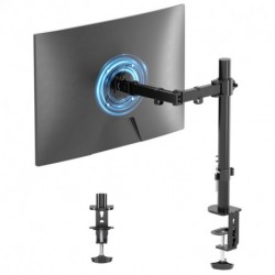 Suptek Single LED LCD Monitor Desk Mount Heavy Duty Fully Adjustable Monitor Stand for 1 / One Screen up to 27 inch