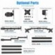 Suptek Single LED LCD Monitor Desk Mount Heavy Duty Fully Adjustable Monitor Stand for 1 / One Screen up to 27 inch