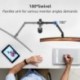 Suptek Single Monitor Arm Desk Mount Fully Adjustable Monitor Stand for 1 / One Screen up to 32 inch Extra Tall 31.5 inch Pole,Black (MD6821)